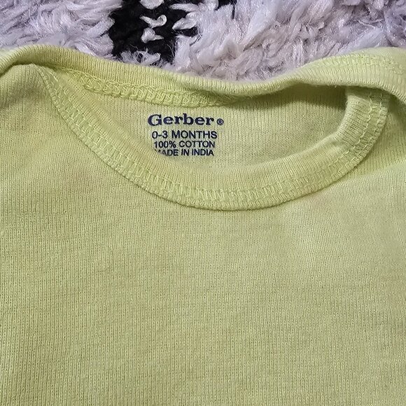 Gerber Baby Boy 4 Piece Bodysuit Set 0-3 Months - Picture 3 of 11